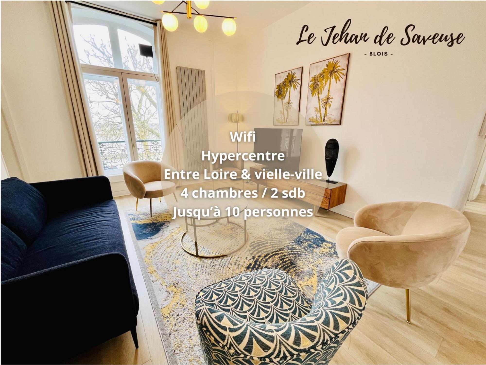 Hypercentre, Quai De Loire, Lumineux, Spacieux, Familial, Le Jehan De Saveuse Блуа Екстер'єр фото